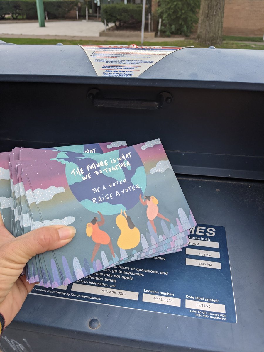 NormaPBoyd's tweet photo. @MomsRising just mailed out my 100 postcards! #GOTV https://t.co/dCdaL9Yjqb