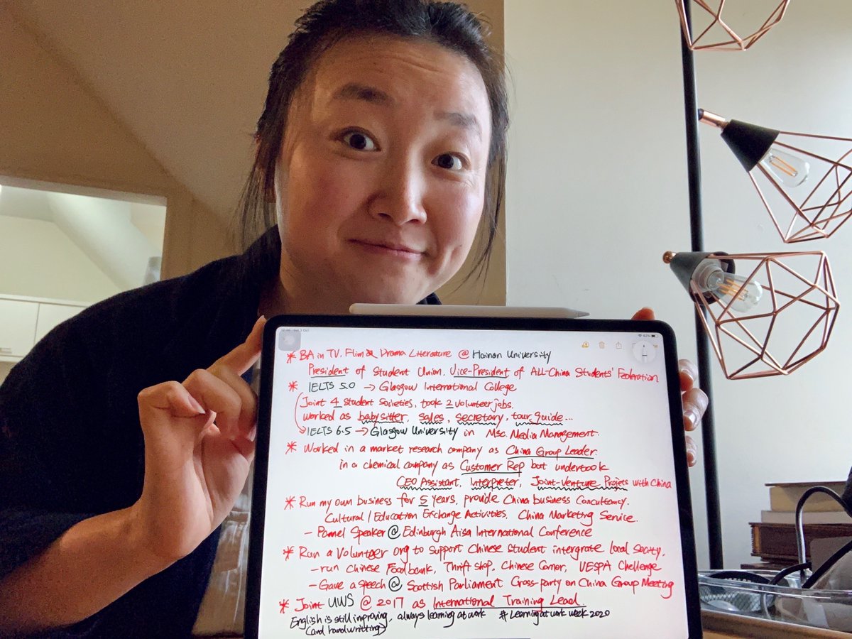 UWS_CPD's tweet photo. It's time to share another UWS #LearningJourney ๐๐
Meet Luna Chao Guo, International Training Lead at the UWS CPD Centre!
#LearningAtWorkWeek2020 #LearningAtWorkWeek #LearningNeverStops #LifelongLearning @CForLearning @LAWWeekWire https://t.co/Ny9ijAFVvE