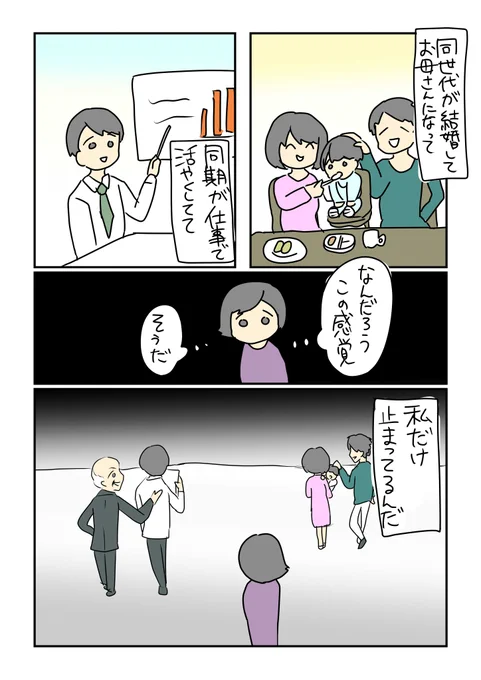 私だけとまってる話1

#コルクラボマンガ専科 #勝手に参加 #毎日1p 