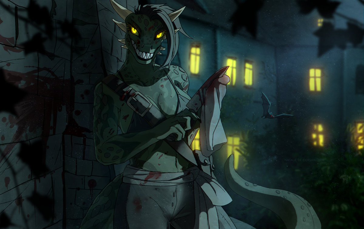 Furry Art аргонианин