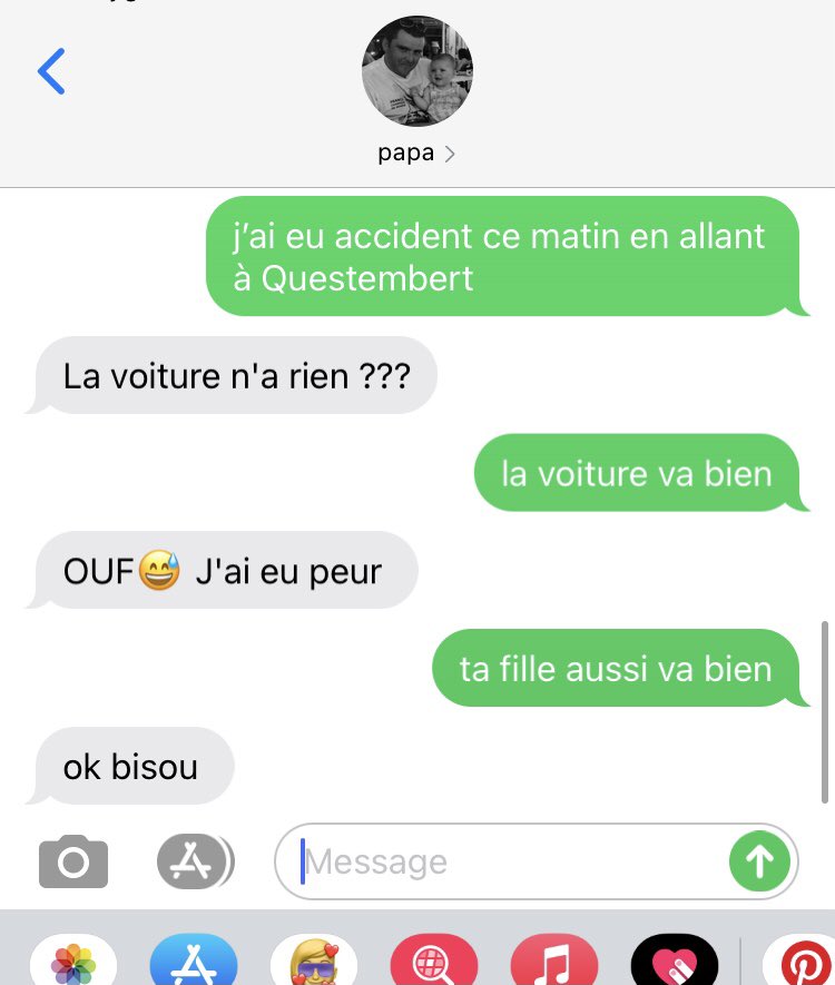 mel_drean's tweet photo. « ok bisou » https://t.co/Rg9enf7v6j