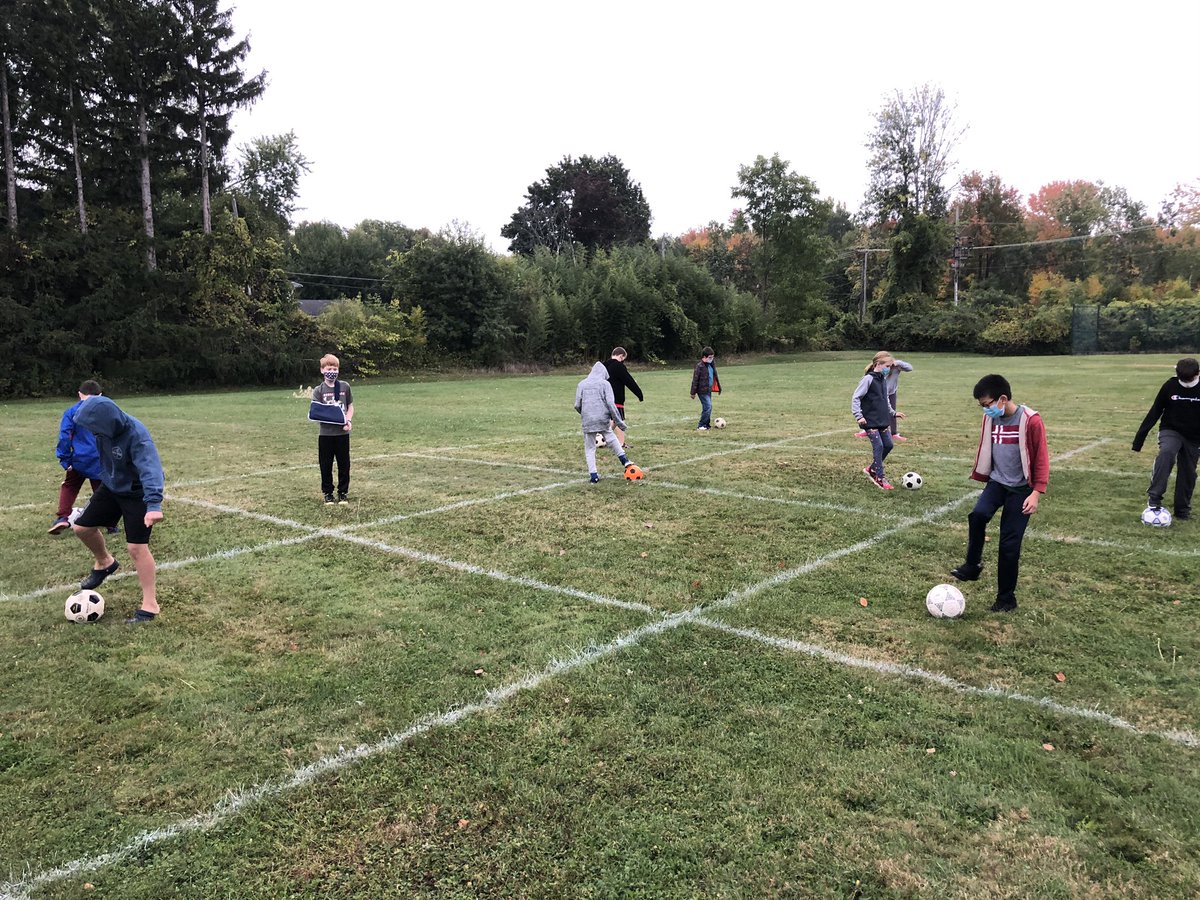Great day for some soccer skill work in 5th grade. Soccer happens to be Peru’s most popular sport! #HispanicHeritageMonth2020