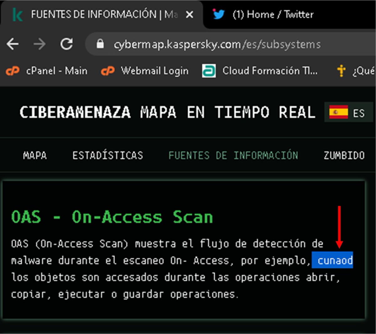 Descubre si has sido víctima de un ataque cibernético aquí #MapaDeCiberSeguridad #CiberSeguridad #GuerraCibernética cybermap.kaspersky.com/es/ 

Error en el sitio web: