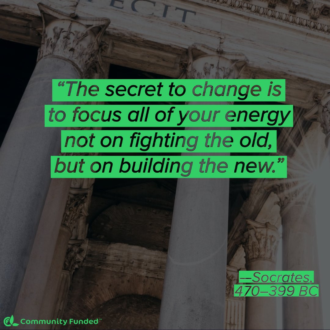 Some wisdom is truly timeless. There is obviously a season for both, but we are proud to be an organization that looks towards the future with hope, grit, and determination. #giving #building #innovation #fundraising