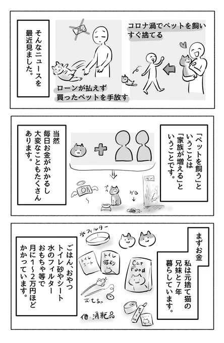 お金と心に余裕がない人はペットを飼わないで欲しい 