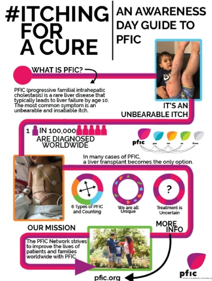 EuropeLiver's tweet photo. PFIC awareness day
#itchingforacure.
#LiverCancerAwarenessMonth
@pficnetwork @Marko_Korenjak https://t.co/9MBzJA17LN
