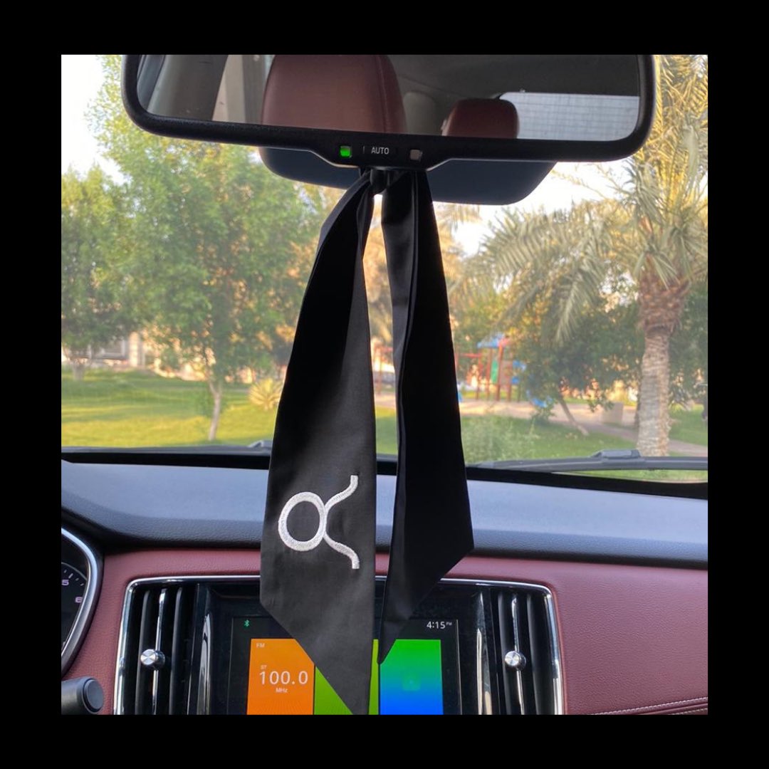 StelleZodiac's tweet photo. ll

Mirror scarf سكارف مرايا السياره😍
Price:  90 SR🇸🇦
Color: Black only
Customized by order 🌟
Sign color : all colors available https://t.co/Tk0JKMDd0i