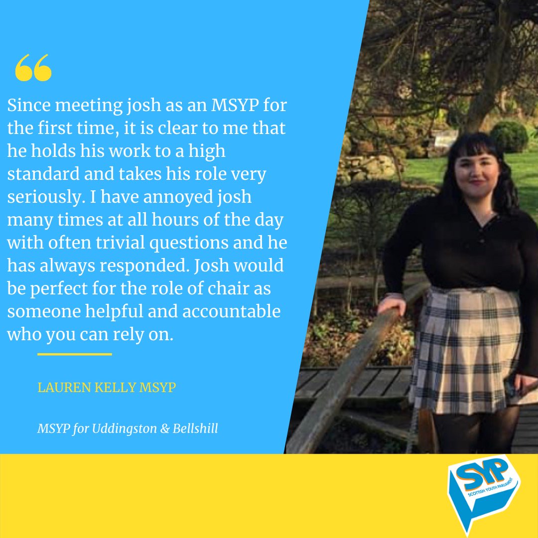 JoshKen01's tweet photo. Thanks to @LaurenMSYP for endorsing me me to the next chair of @OfficialSYP. Have a read about why she’s going to #BackKennedy. 🏴󠁧󠁢󠁳󠁣󠁴󠁿👇 https://t.co/O4iAGq9KOU