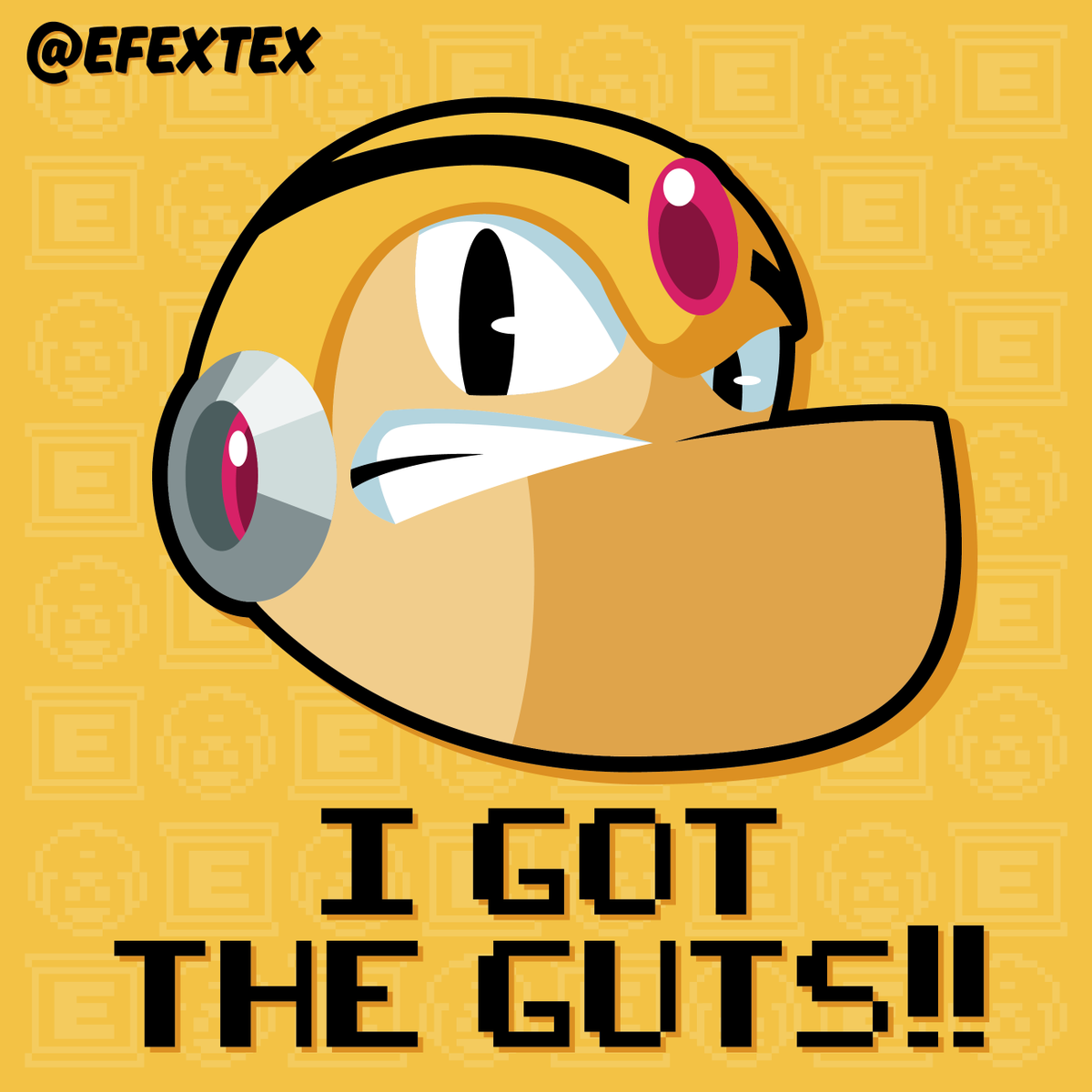 EFEXTEX's tweet image. Vector design GUTSMAN
You've got that right, Megatwerp!
#Megaman #Gutsman