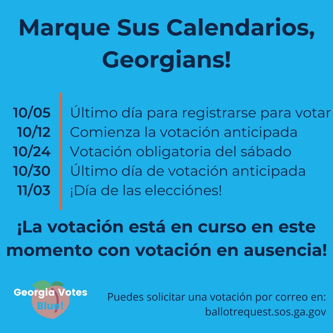 TODAY IS THE LAST DAY TO REGISTER TO VOTE IN GEORGIA! DO IT NOW! DO NOT WAIT. You’re on Twitter anyways! registertovote.sos.ga.gov