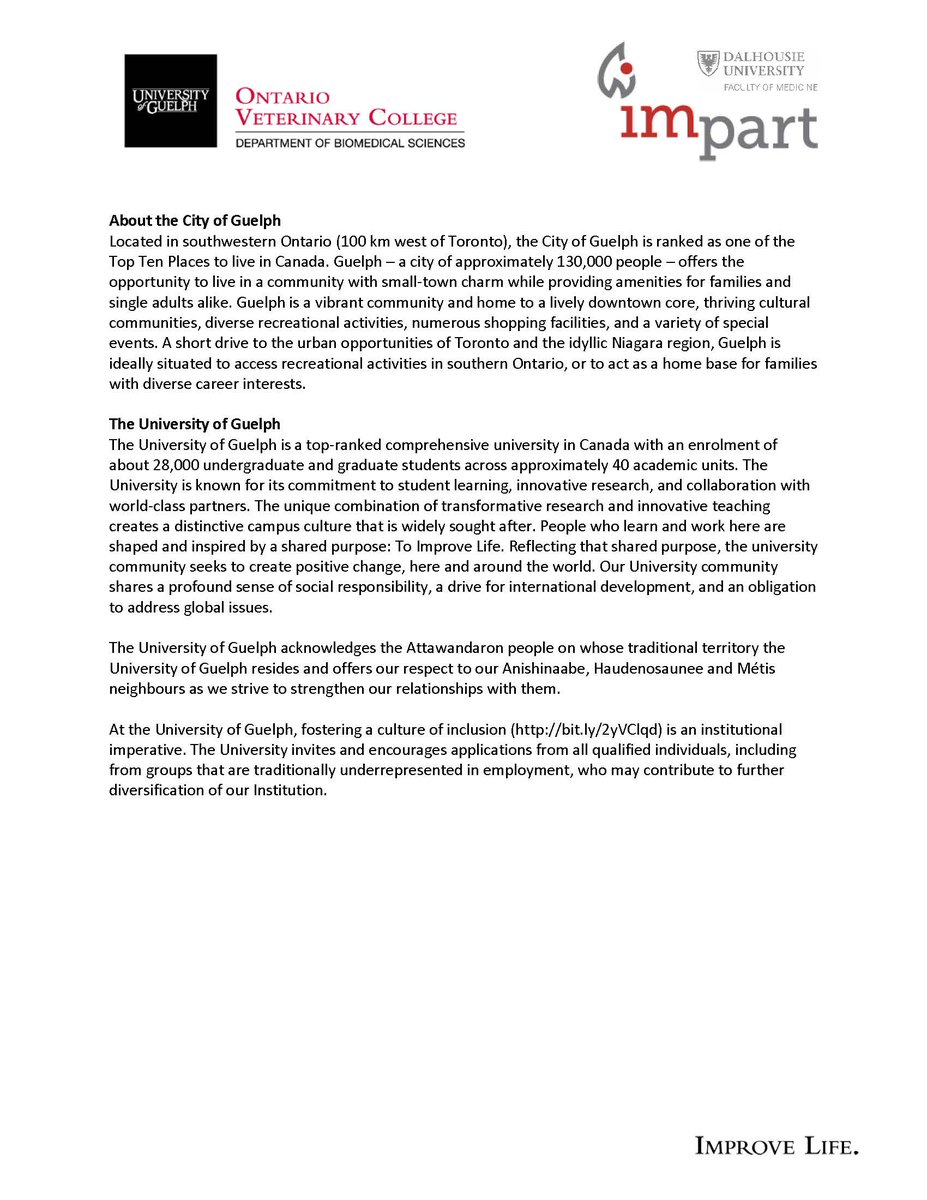 impartteam's tweet photo. Are you a highly motivated Post-Doctoral Scientist looking to join a research team? Dr. @glenpyle's research team at the University of Guelph, is hiring a Post-Doctoral Fellow in Molecular Cardiology. #postdoctoral #jobopportunity #universityofguelph https://t.co/k2ktmVda7Y