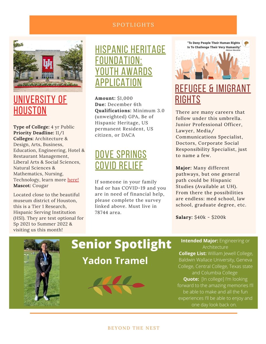 AkinsCCC's tweet photo. Happy Monday! Did you read our October newsletter yet? 😃🗞️ #AkinsCCC #Octobernewsletter #applicationSZN https://t.co/IrXvyIyj7B