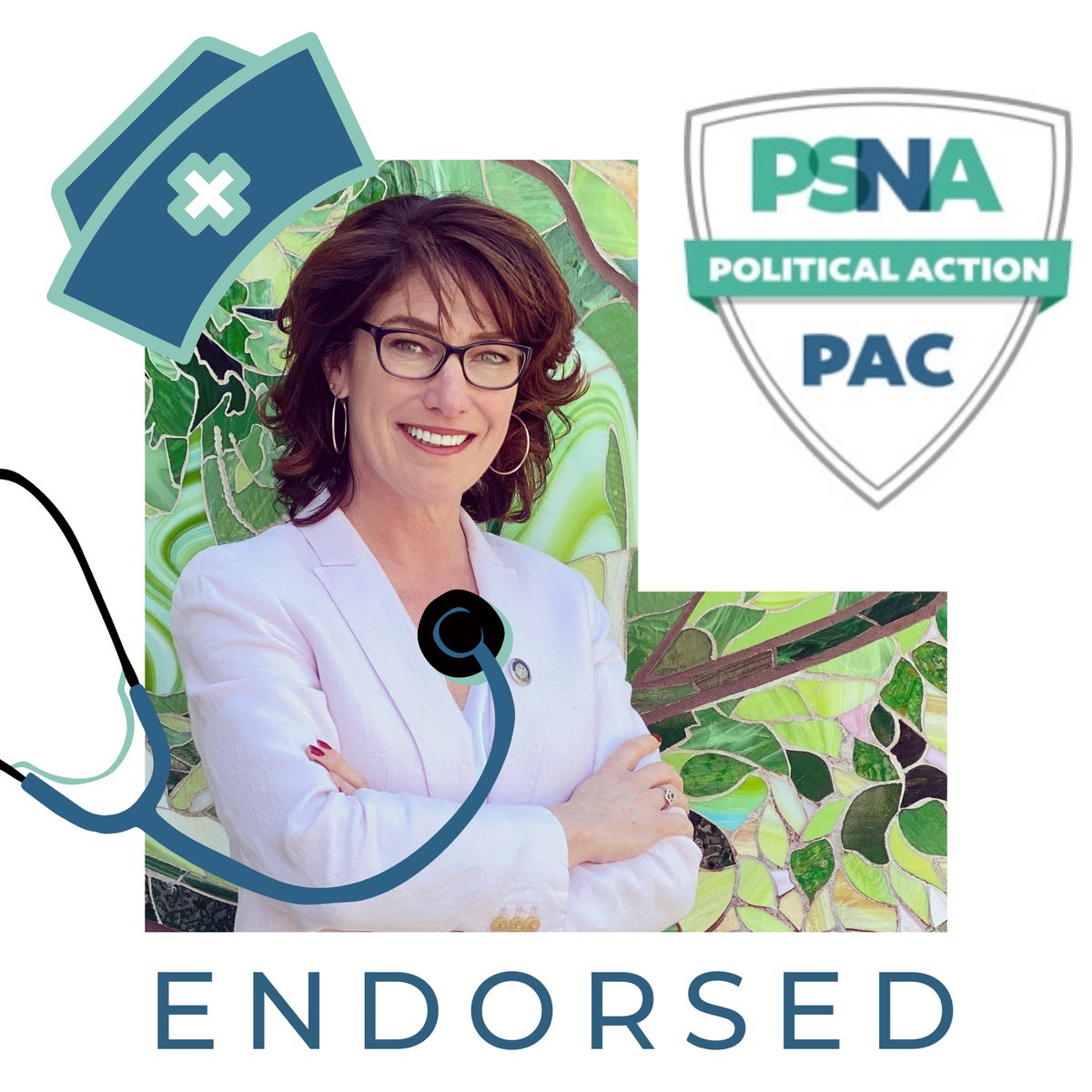 MaryIsaacsonPA's tweet photo. Very proud to announce that I have been endorsed by @panurses ! I will always stand with our nurses and healthcare workers! #psna #PANurses https://t.co/qmAXMNIEpf