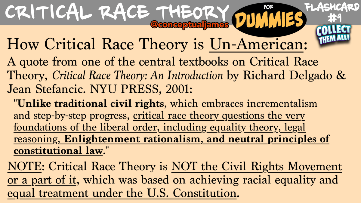 Critical Race Theory flashcards, #9. Collect and share.