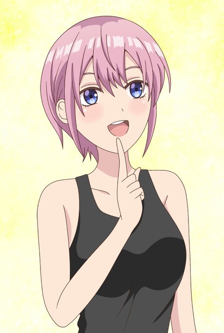 なつのねかた@お絵描き＆パグちゃん垢さんがTwitterに投稿した中野一花(五等分の花嫁)のイラスト。