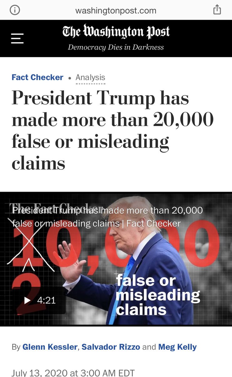 2. “Deceitfulness, as indicated by repeated lying, use of aliases, or conning others for personal profit or pleasure.” https://www.washingtonpost.com/politics/2020/07/13/president-trump-has-made-more-than-20000-false-or-misleading-claims/ https://fortune.com/2016/05/18/donald-trump-fake-names/