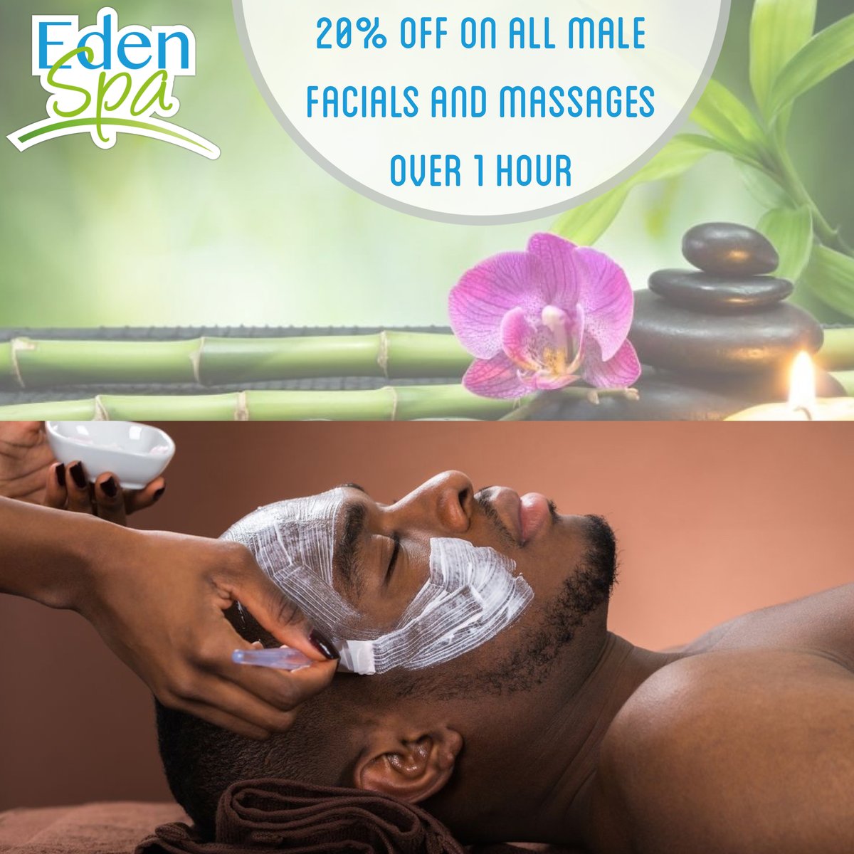 Men, You deserve pampering too. Spa isn't just for the ladies!
#EdenGardens
#MaleDiscount
#Spaisforeveryone
#Wellness