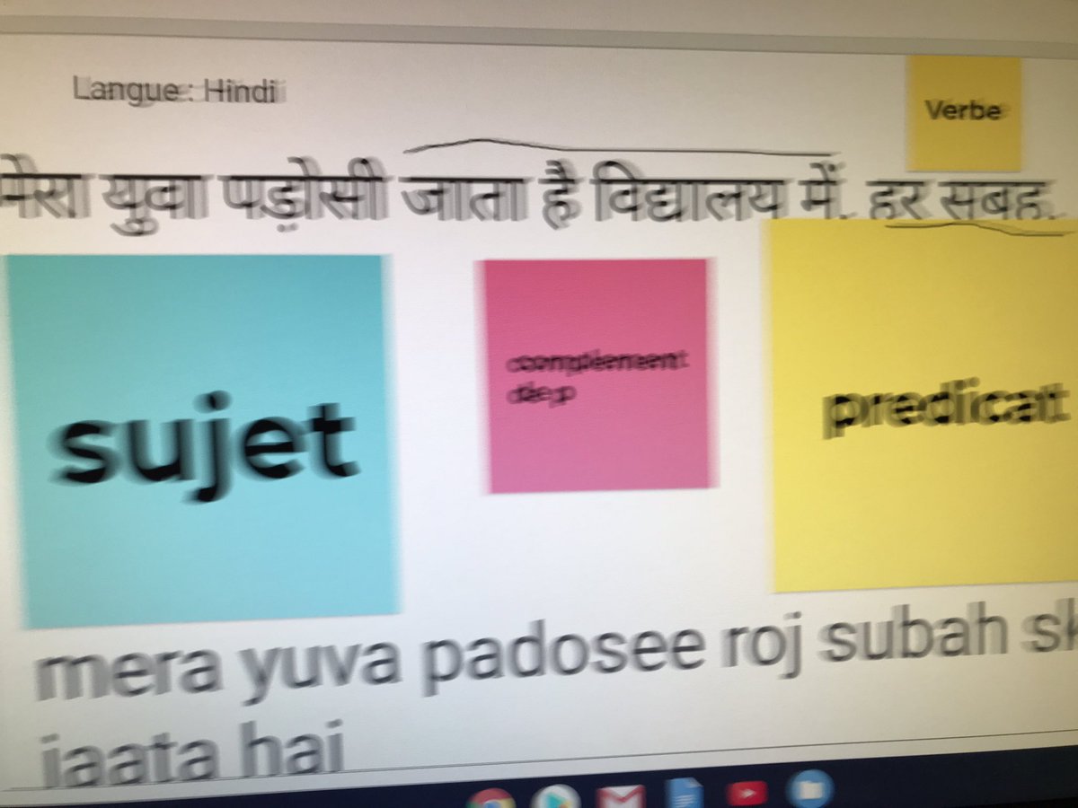 Un peu d’éveil aux langues ce matin au #pavecepeo Est-ce que les constituants de la phrase ont les mêmes caractéristiques dans toutes les langues? Une activité inspirée de #elodil #plurilinguisme #diversitélinguistique #collabcepeo