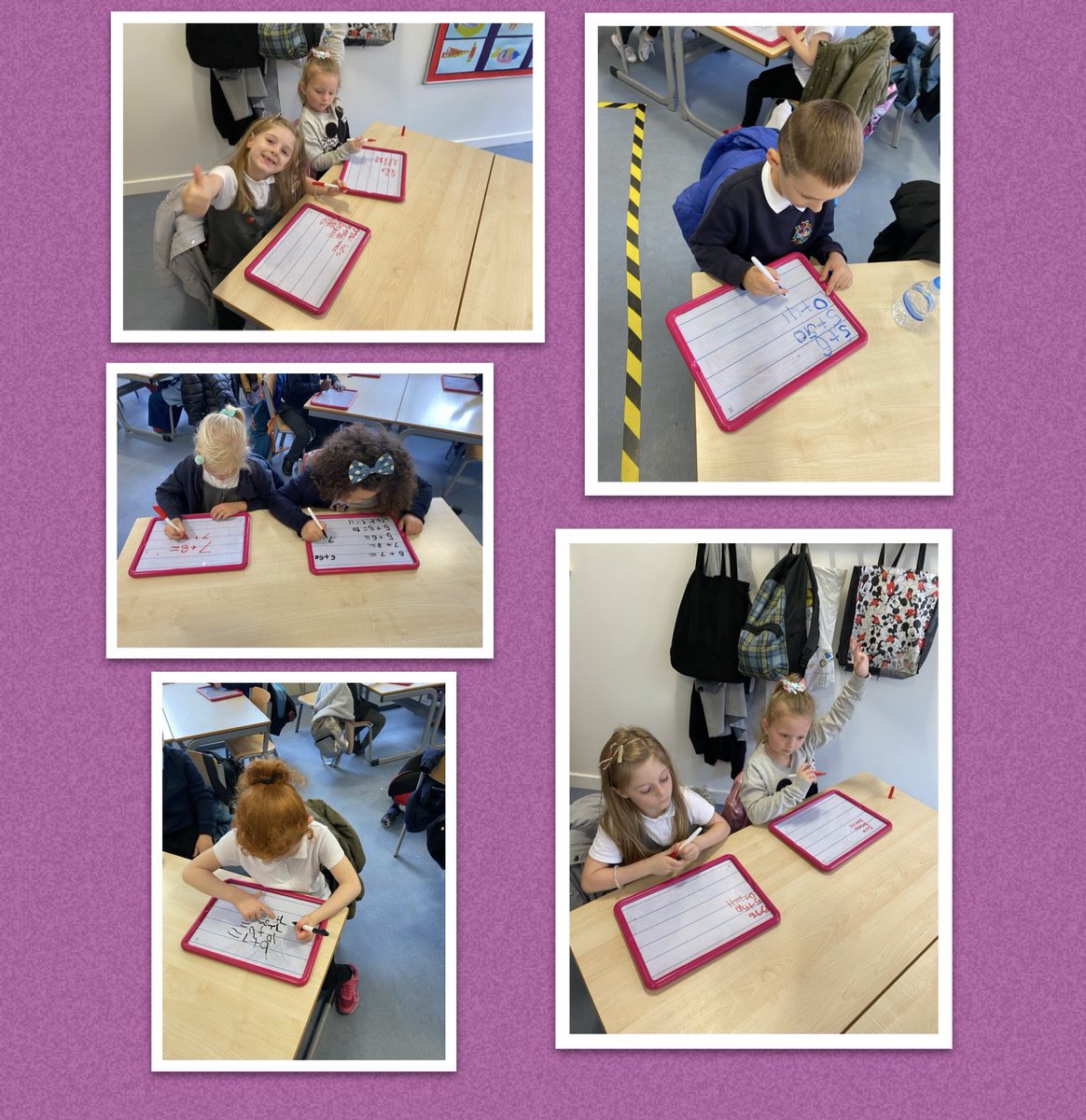 MrsFaryma's tweet image. We used our #PriorKnowledge of doubling to help us with our new strategy. We can now use #NearDoubles to help us add numbers together. We found it tricky but will keep practising 🌟 #NumberTalks @school_seaton