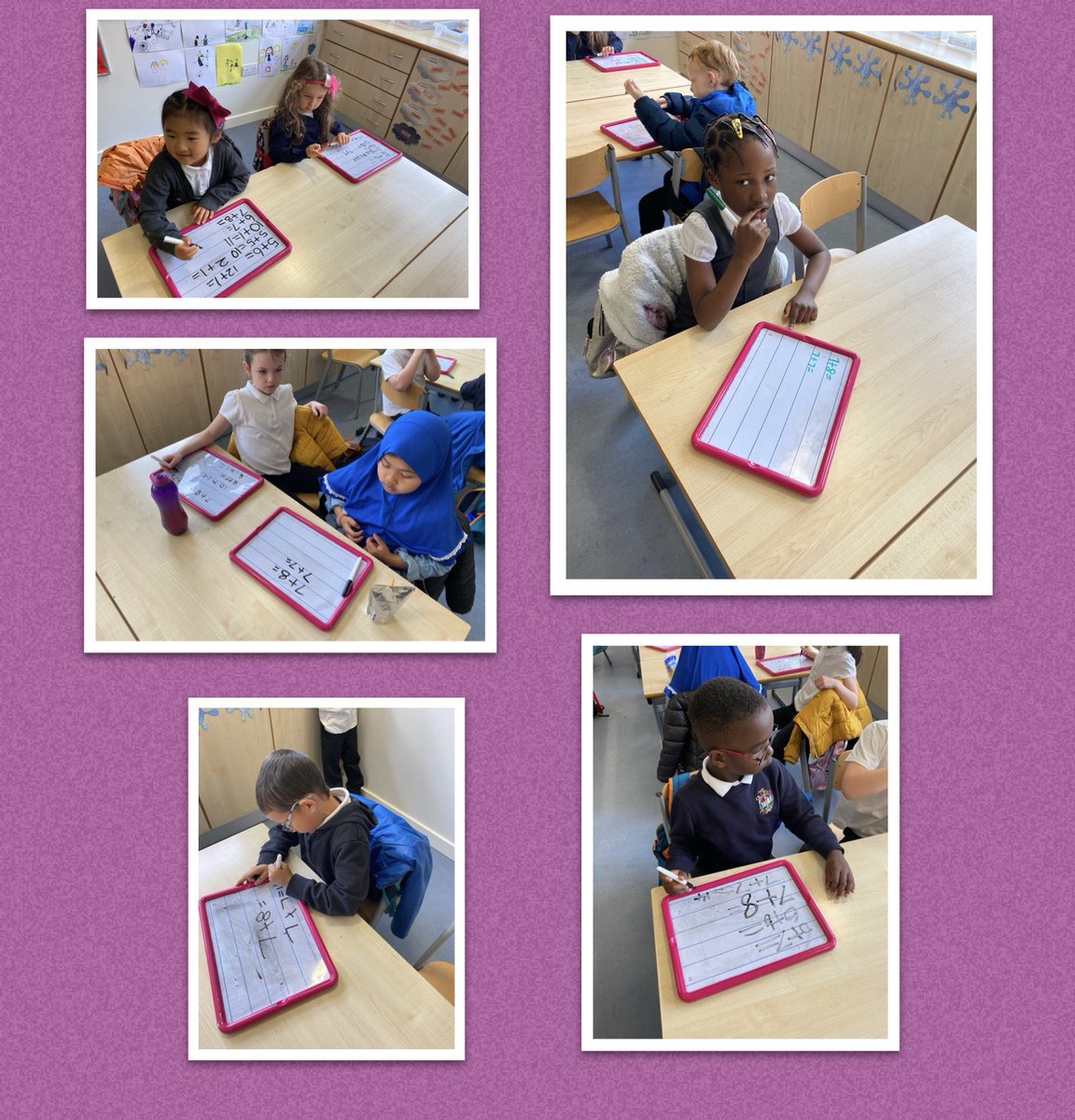 MrsFaryma's tweet image. We used our #PriorKnowledge of doubling to help us with our new strategy. We can now use #NearDoubles to help us add numbers together. We found it tricky but will keep practising 🌟 #NumberTalks @school_seaton