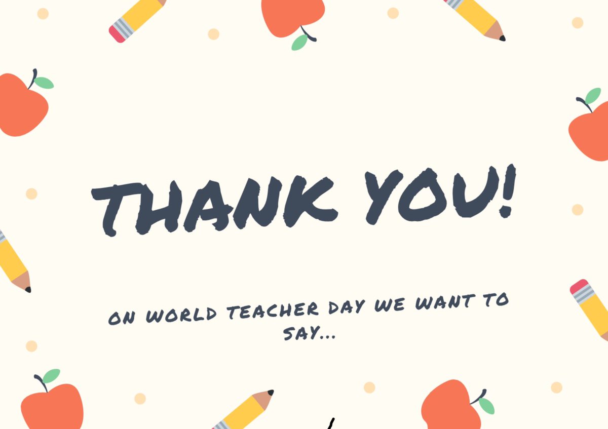 We love to have the opportunity to say a massive thank you to all the amazing teachers &amp; staff at our four schools and across all the #bedfordborough schools, who more deserving of a whole day celebrating them than teachers- through rain or shine they are there. #WorldTeachersDay