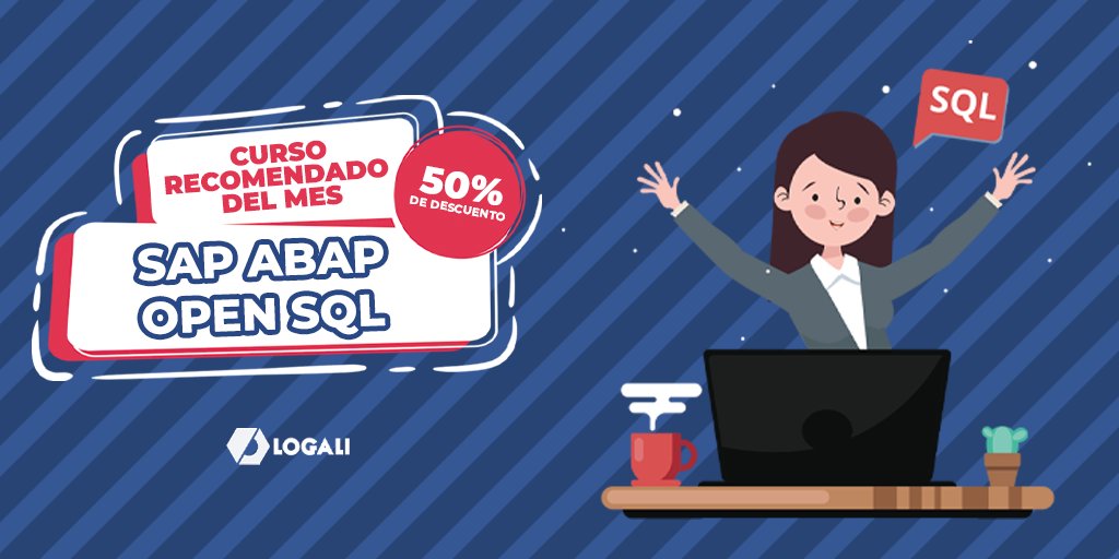 logaligroup's tweet image. ¿Buscando nuevas oportunidades laborales? En Logali tenemo el🤩Recomendado del mes: CURSO SAP ABAP OPEN SQL.
Conoce más 👉🏼 bit.ly/3leqJqz y aprovecha para adquirirlo con el 50% de descuento durante el mes de octubre.
#sapabap #opensql #sap
