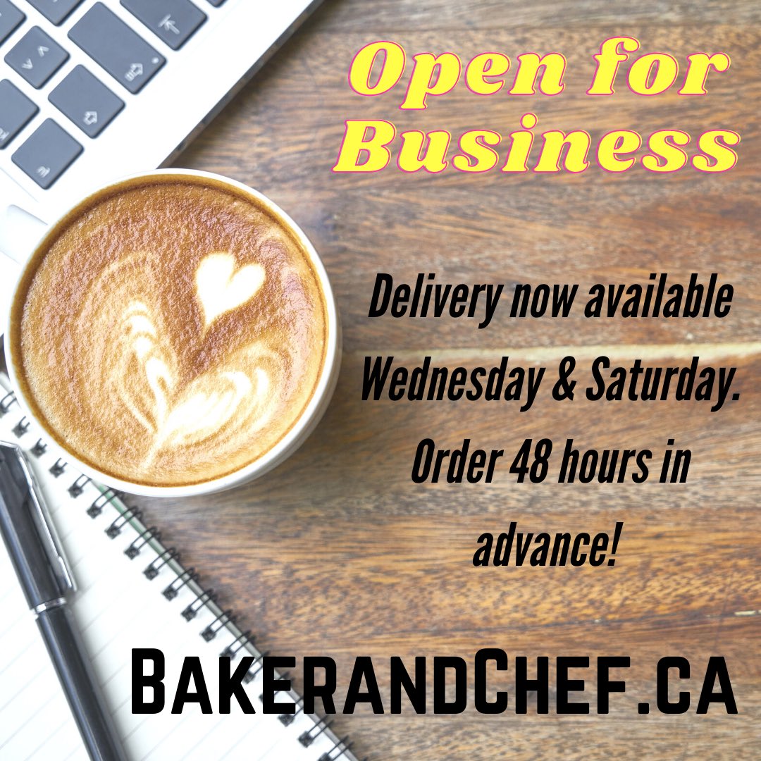 iamchefcarm's tweet image. We @BakerandChefTO now deliver 2x a week, Wednesday &amp;amp; Saturday, just in time for thanksgiving. #bakerandchef #onlinefoodshop #foodislove