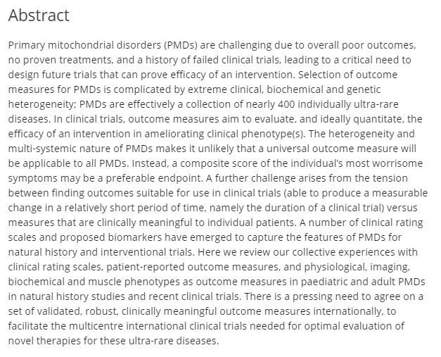 JIMD_Editors's tweet photo. More new publications:
Seeking impact: global perspectives on outcome measure selection for translational and clinical research for primary mitochondrial disorders
Amy Goldstein of @childrensphila &amp;  Shamima Rahman of @UCLchildhealth 
https://t.co/0jlKvQIPXf https://t.co/ekvUUzQNEG