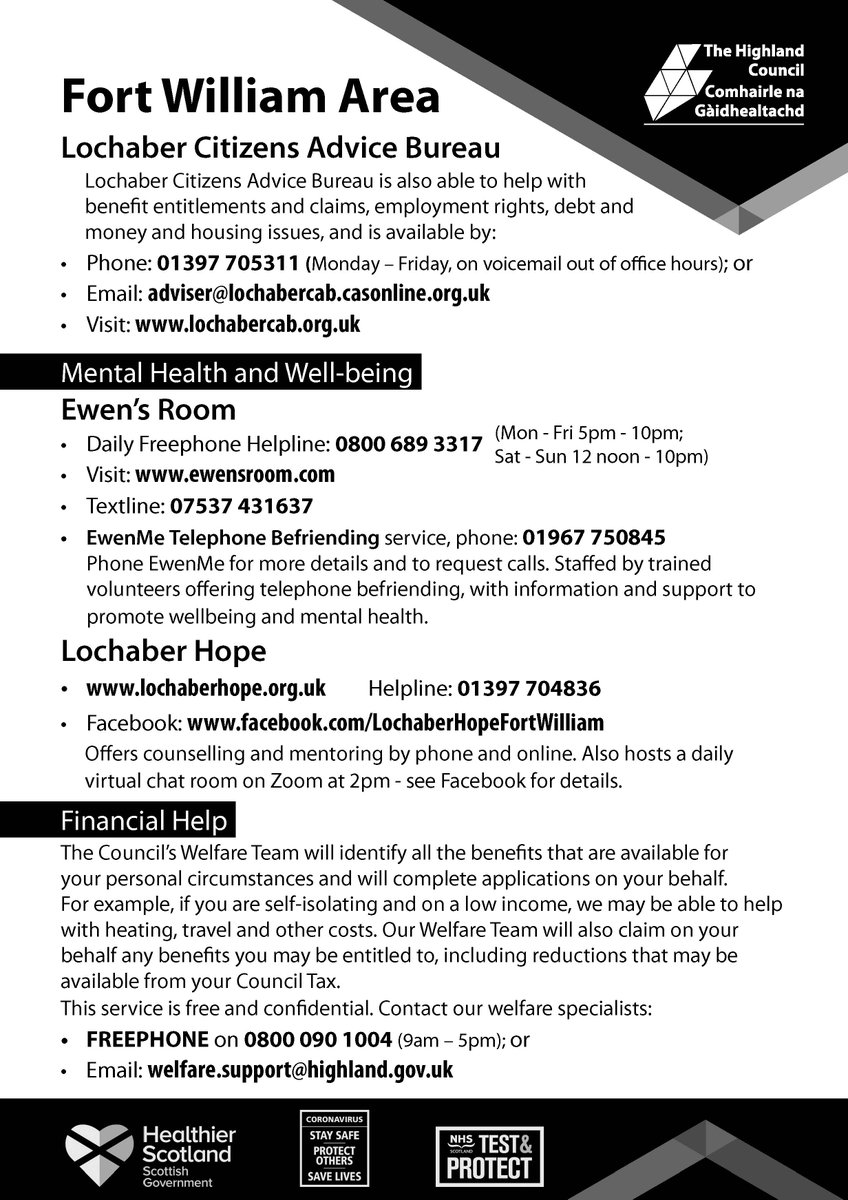 Download the #FortWilliam #COVID19 help and support leaflet here: ow.ly/ZmDU30rdo4Z 3/3