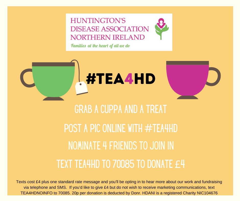 CO3updates's tweet photo. Follow @HDAssocNI for their NI Huntingtons virtual awareness week running all this week.
#HDANI will provide a range of support, social and education events for people living with HD or those working with people impacted by Huntington's disease.
#HDAwareness https://t.co/4N2tXxAbF1
