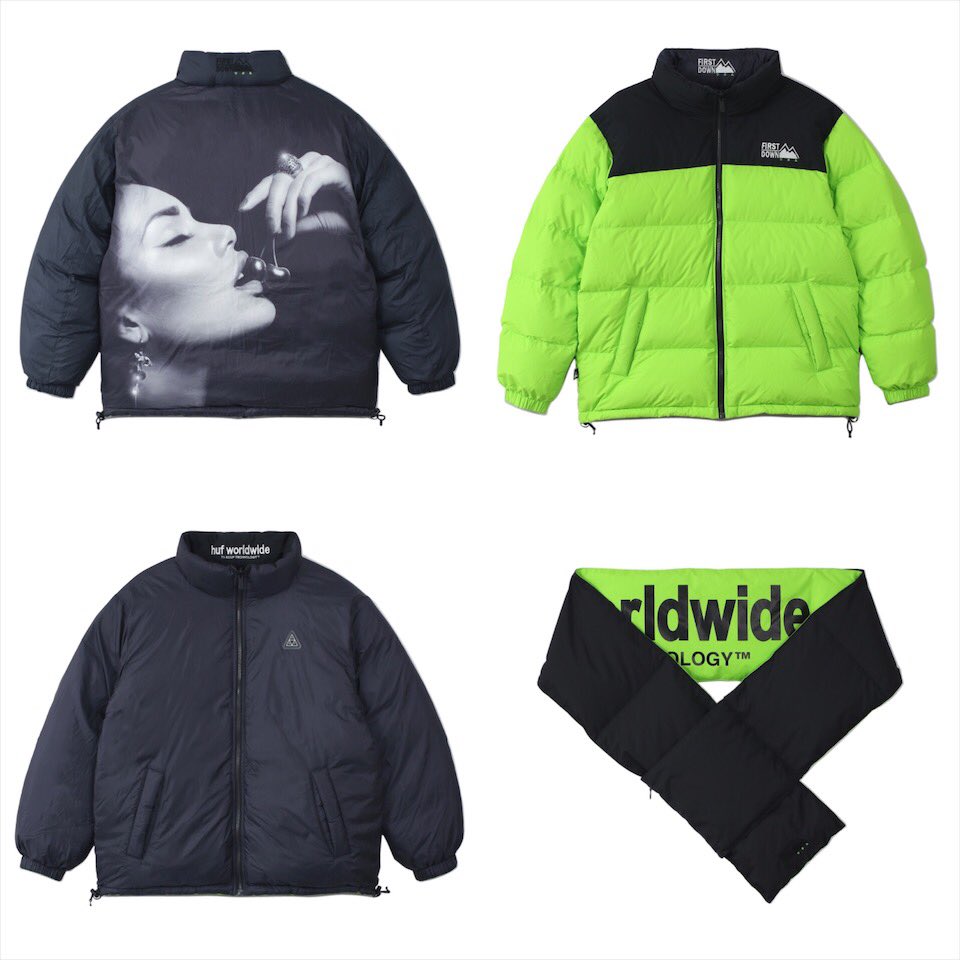 HUF x FIRST DOWN REVERSIBLE DOWN JACKET tibetexpress.net
