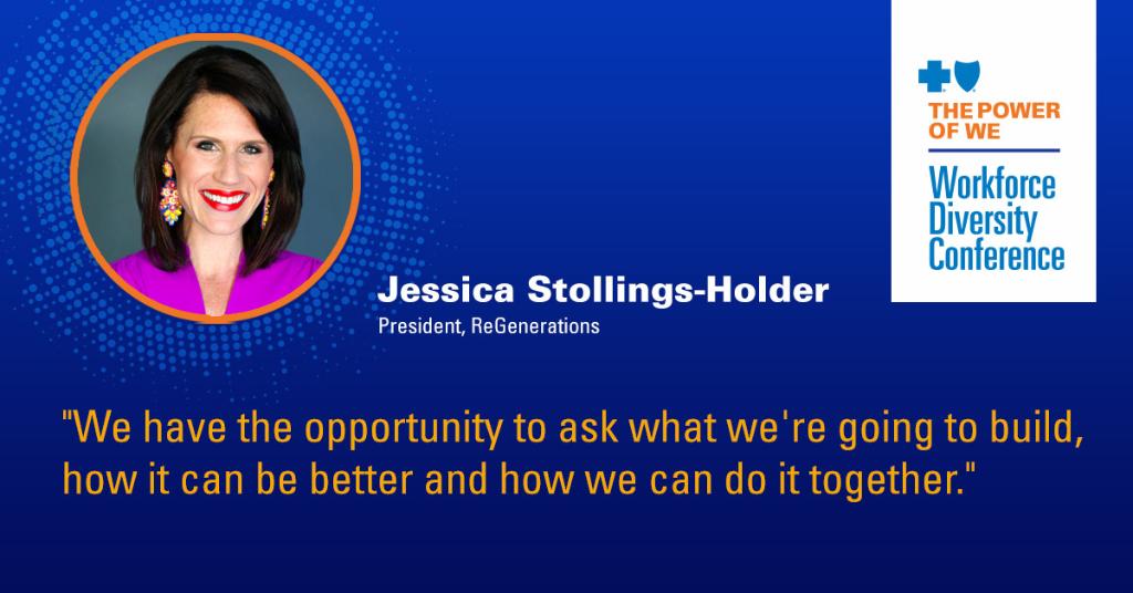 BCBST's tweet photo. National speaker and author, @JessStollings, just completed an insightful and interactive session at The Power of We Workforce Diversity Conference. She shared how the pandemic has changed perspectives, and how businesses can understand and respond to the changes. #BCBSTPowerofWe https://t.co/bre5bCv1QX