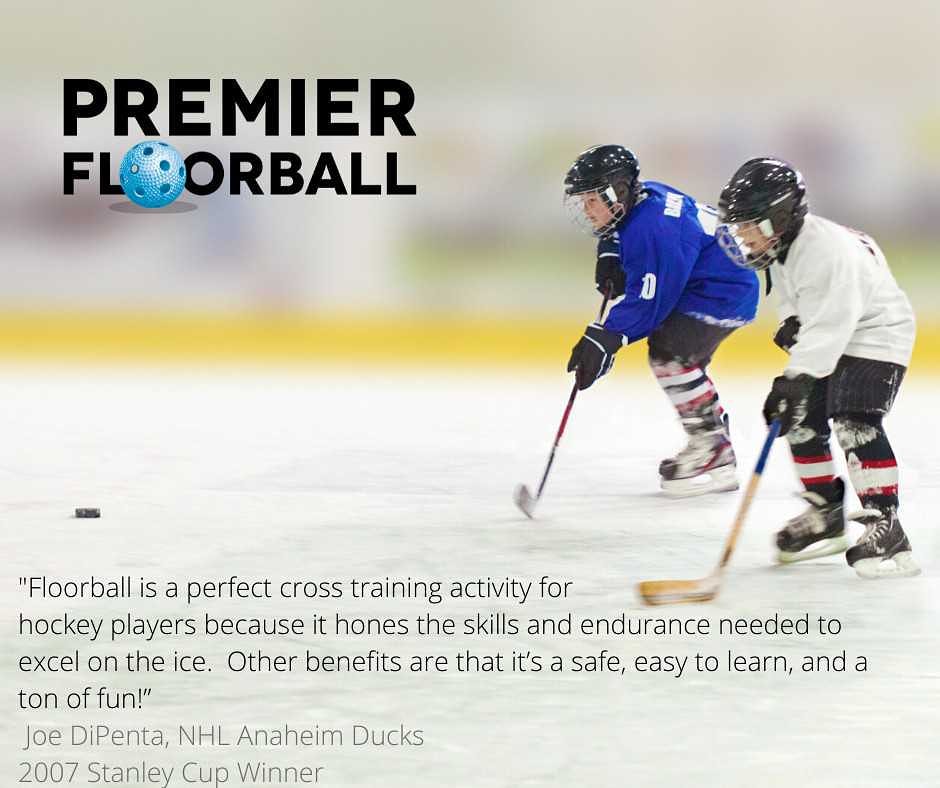 Floorball is a perfect cross training activity for hockey players because it hones the skills and endurance needed to excel on the ice. Other benefits are that it’s a safe, easy to learn, and a ton of fun!” 
Joe DiPenta - NHL Anaheim Ducks 2007 Stanley Cup Winner
#franchise
#