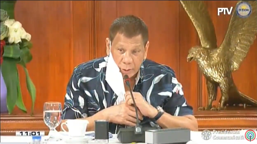 WATCH: President Duterte leads the inter-agency task force meeting on Monday, October 5. LIVE: 