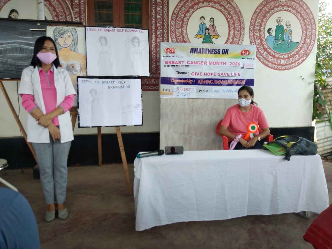 NISHTHA_CPHC's tweet photo. Kudos to Ranita, CHO of #AyushmanBharatHWC Awang Wabagai in Manipur who is spreading awareness on breast cancer as part of #BreastCancerAwarenessMonth. #breastcancer #breastcancerawareness #breastcancerfree @MoHFW_INDIA @usaid_india @Ranita28433204 @health_manipur https://t.co/0qpKad8ixy