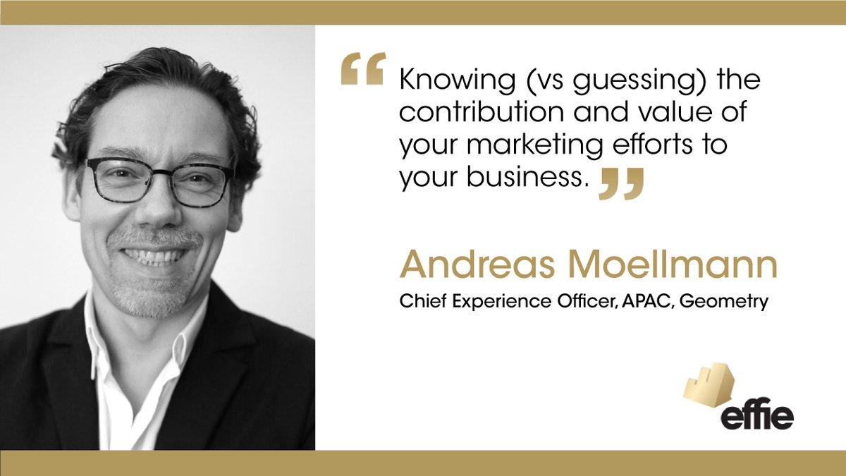 EffieAwards's tweet photo. In One Sentence: Defining Effectiveness // Andreas Moellmann, Chief Experience Office, APAC, @GeometryGlobal & 2020 Global #Effies judge. More on the #effieblog: https://t.co/s9faadEGUH #effectiveness #marketing https://t.co/c4diUixdnk