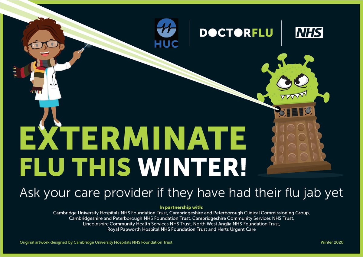 CPFT_NHS's tweet photo. For protection against flu, you need to get the vaccine every year. The vaccine becomes less effective over time, so getting vaccinated every winter helps protect your family, your friends and everyone around you.💉💉
#DoctorFlu #flu https://t.co/11uwErv6HC