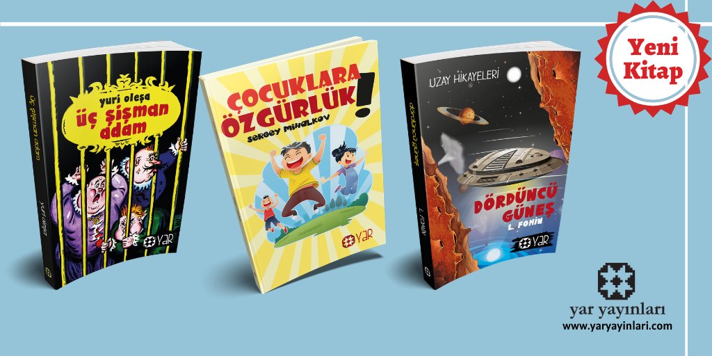 Baskıdaki kitaplarımızdan bazıları... Yakında bilimkurgu dizimize de başlıyoruz.

#yaryayınları #kitap #sergeymihalkov #yurioleşa #lfomin #çocukedebiyatı #bilimkurgu #çocukkitapları #edebiyat