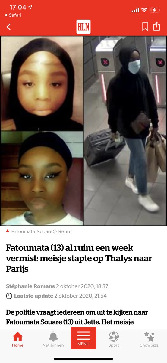RETWEET —> VERMIST 
Ze nam de trein naar parijs op 24 september en sindsdien geen spoor meer...  ze denken dat ze in frankrijk is dus dit bericht moet tot daar geraken. RETWEET