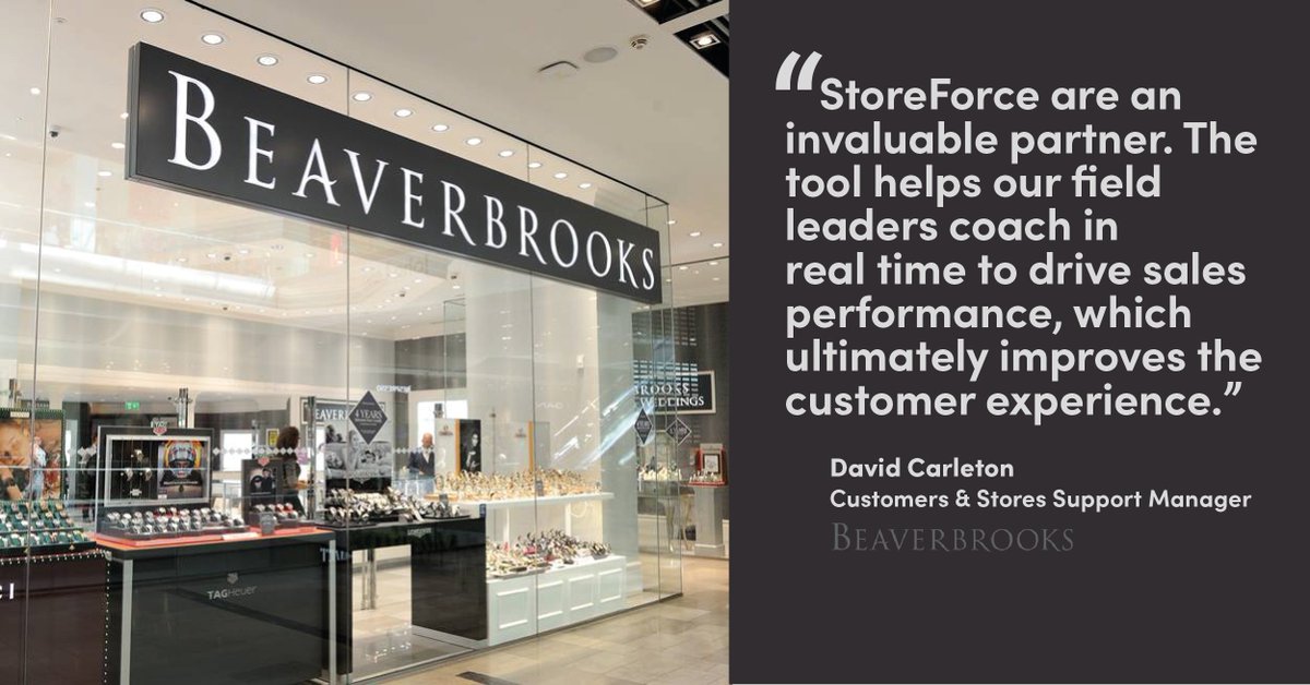 storeforce's tweet photo. StoreForce believes in working together in partnership and collaborating on a common vision- So glad to see our awesome client @Beaverbrooks succeed in driving their sales performance and enhancing customer experience using StoreForce. 
#StoreForceCommunity #CustomerExperience https://t.co/ANRvZWwHGk