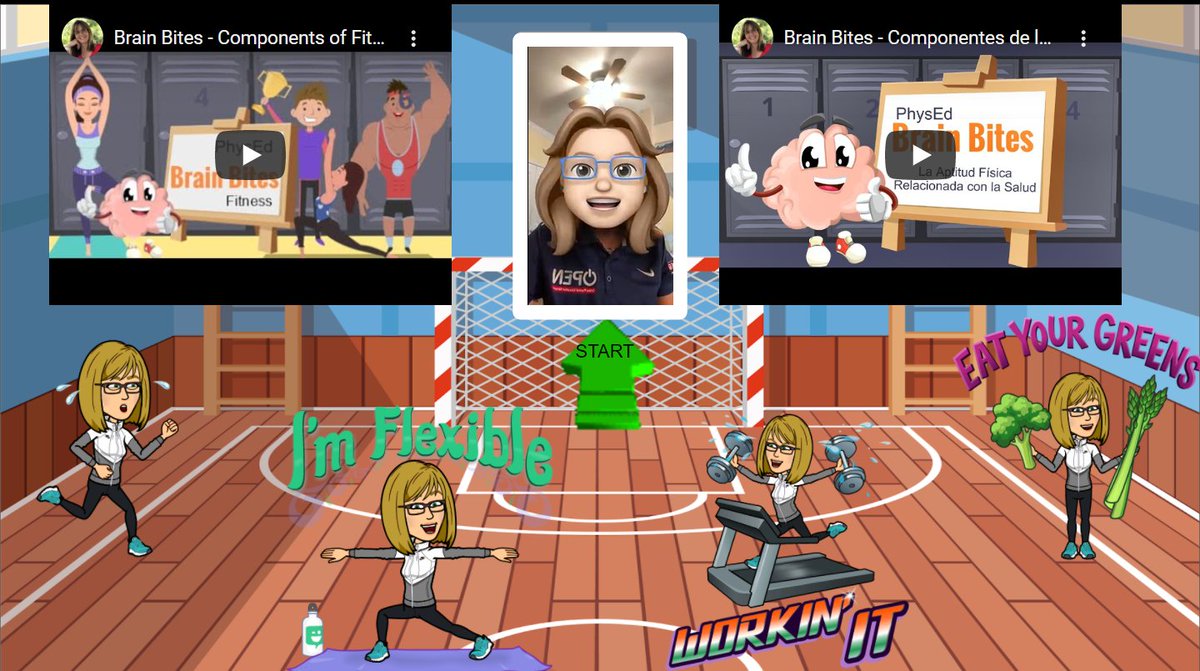 LynnHefele's tweet image. This week's virtual classroom focus #HealthRelatedFitness brought to you by #BrainBites @PhysedNow @kid_explorer #kidsworkout #AnnaMcNulty @OperationOuch Shareable link docs.google.com/presentation/d…