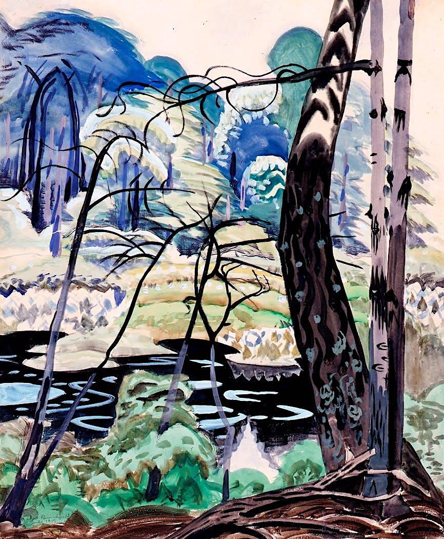 Charles Burchfield - In the Swamp - 1917