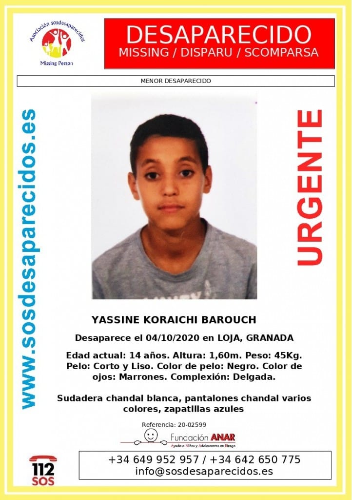 ⚠️IMPORTANTE🚩

Yassine tiene 14 años y desapareció ayer

Por favor, si lo has visto, llama📞: 091, 112, 062

Tu RT no cuesta nada y puede ayudar a encontrarlo🙏