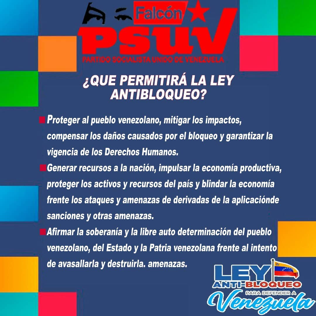 🇻🇪Apoyemos la Ley Antibloqueo🇻🇪

La ley antibloqueo estará Vigente mientras dure el bloqueo o Permanezca las sanciones unilaterales de Estados Unidos contra Venezuela, pero ¿A dónde se dirigirán los recuros de dicha Ley?  AQUI TE LO DECIMOS 👍

#TodasSomosChavézFalcón