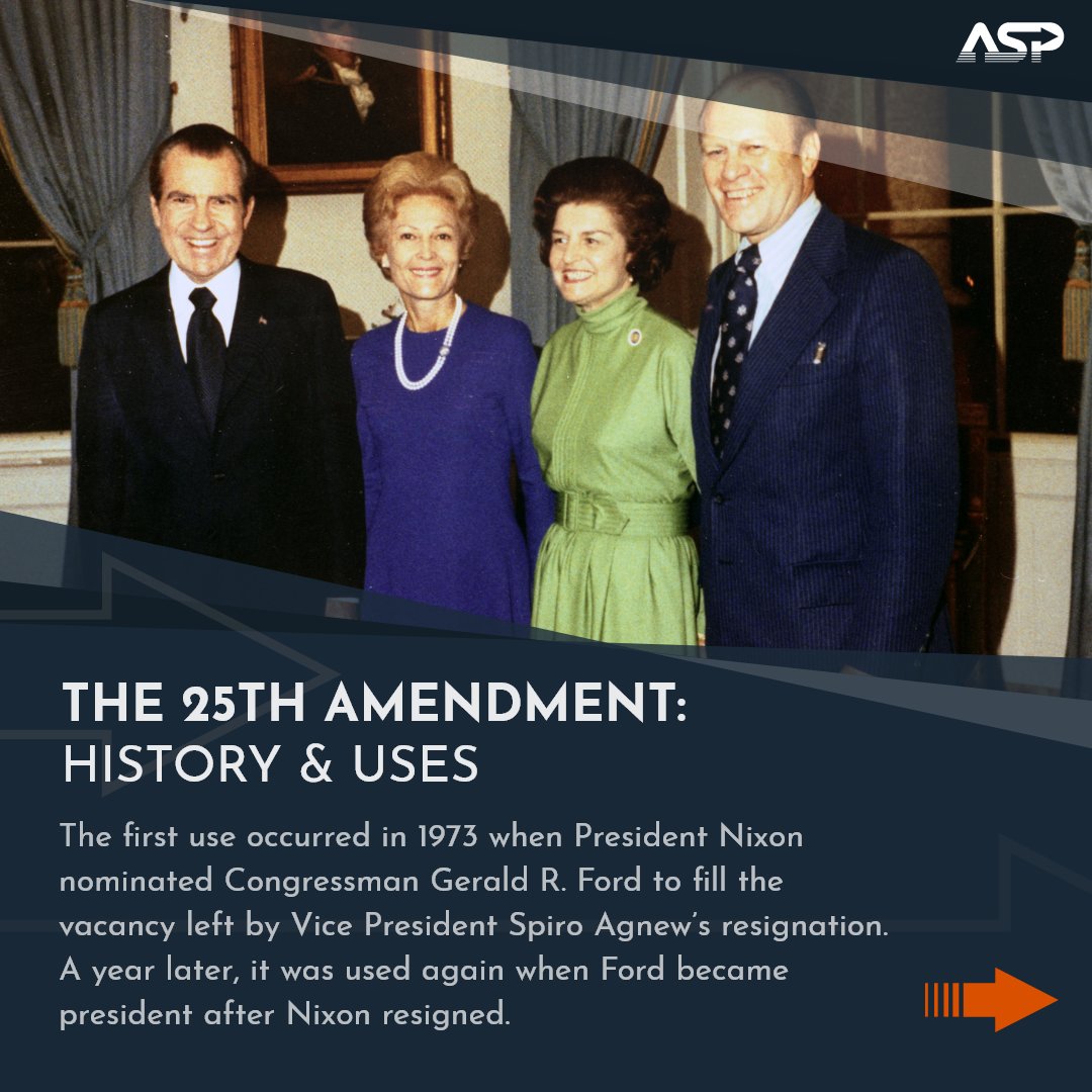 The 25th Amendment: learn what the amendment does, the history behind it, and its uses in the modern day 