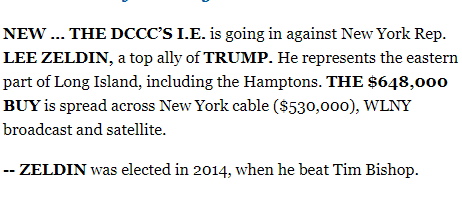 The <a href="/DCCC/">DCCC</a> has built a massive battlefield and <a href="/ngoroff/">Nancy Goroff</a> has put #NY01 firmly on that battlefield. 

(pssttt... Goroff raised $2.75M in Q3)