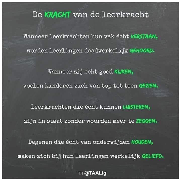 Dag van de leerkracht. Omdat we hen 365 dagen per jaar waarderen om wat ze doen.....een kleinigheidje op deze dag! 👏🏻🌸