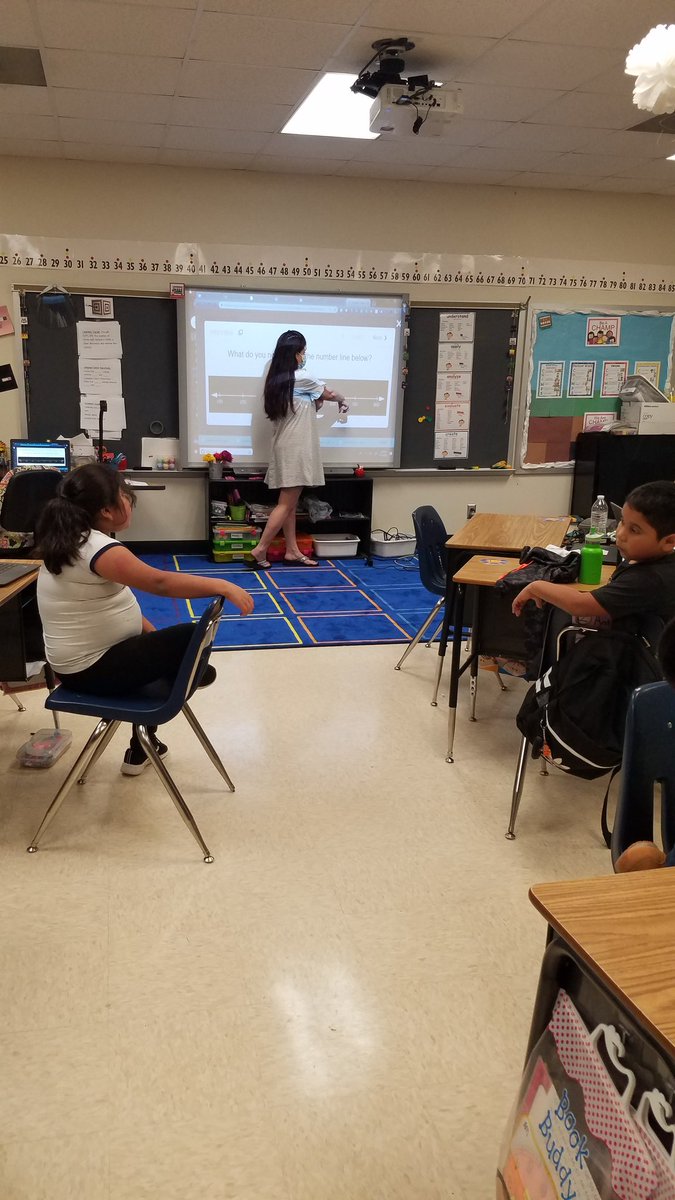 mistyd0816's tweet image. Mrs. McMillan&apos;s second graders tried out a Desmos activity today.  @leselementary #lyonsuccess #magnoliamath