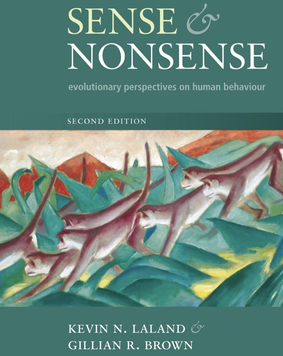 Key readings: Chapters 1-3 of the highly recommended Sense & Nonsense by Laland &  @GillianRBrown1 (2011). Provides a great introduction to evolutionary approaches to human behavior - I hope a 3rd edition of this book comes along soon!!