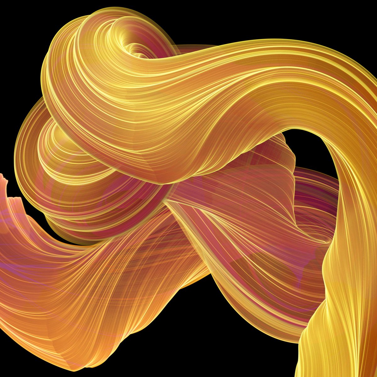 Golden rays of light serpent on purple soil